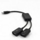 C típusú USB OTG HUB kábel 2 az 1-ben USB C dugós csatlakozó kábel Hub Type C dupla USB 2.0 átalakító kábel