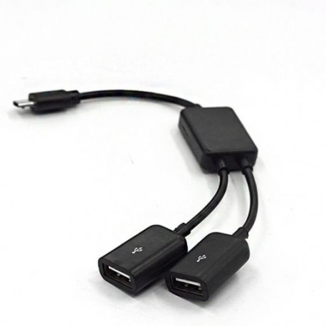 C típusú USB OTG HUB kábel 2 az 1-ben USB C dugós csatlakozó kábel Hub Type C dupla USB 2.0 átalakító kábel