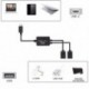 C típusú USB OTG HUB kábel 2 az 1-ben USB C dugós csatlakozó kábel Hub Type C dupla USB 2.0 átalakító kábel