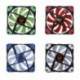 Penge színe: kék ZB243801 - 120 mm-es LED Ultra Silent Számítógépház Ventilátor 15 LED 12V CPU hűtőborda Cooler master