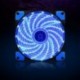 Penge színe: kék ZB243801 - 120 mm-es LED Ultra Silent Számítógépház Ventilátor 15 LED 12V CPU hűtőborda Cooler master