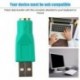 Szín: zöld - Könnyű praktikus USB-dugó PS2-hez csatlakozó kábel adapter konverter számítógépekhez PC laptop