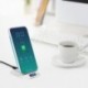Fehér szín - Univerzális telefon vezeték nélküli töltő dokkoló töltőállvány csúszásmentes szőnyeg függőlegesen