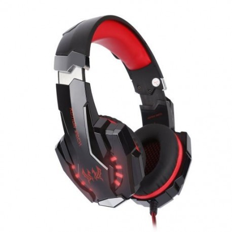 Szín: T1 - G9000 Gaming Headset Fülre helyezhető 3,5 mm-es fejhallgató mikrofonos LED-es fényű fülhallgató Laptop Tablet