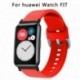 Szín: rózsaszín - Csere szilikon szíj Huawei karóra FIT eredeti SmartWatch szíj tartozékai 2021 színes csuklópánt