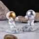 Szín: ezüst 1 - Astronaut telefontartó gyanta univerzális cellás állvány tartó asztali díszek gyerekeknek ajándék