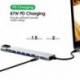 USB C HUB 10 az 1-ben C-típusú USB-HDMI-kompatibilis 4K USB VGA PD 3,5 mm-es Full Function HUB MacBook/Pro/Air iPad Pro USB C