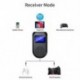 Fekete szín - LCD kijelző vevő adó 2 az 1-ben Bluetooth-kompatibilis adapter TX/RX vezeték nélküli zenei adapter MP3/mp4