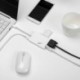 Fehér szín - Többfunkciós USB-C-Vga adapter 1000Mbps Ethernet Gigabit hálózati adapter laptophoz Usb3.0 gyorstöltő