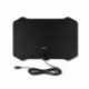 Fekete szín - Lapos digitális beltéri HDTV HD TV antenna erősítővel 50 mérföld hatótávolságú VHF UHF frekvencia