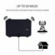 Fekete szín - Lapos digitális beltéri HDTV HD TV antenna erősítővel 50 mérföld hatótávolságú VHF UHF frekvencia