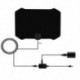 Fekete szín - Lapos digitális beltéri HDTV HD TV antenna erősítővel 50 mérföld hatótávolságú VHF UHF frekvencia