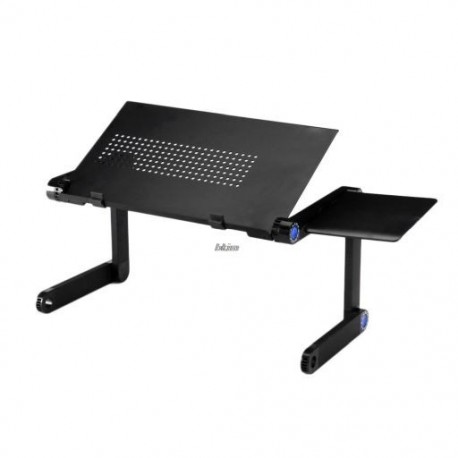 Fekete szín - Számítógépes állvány 46*26 CM, hordozható, állítható, összecsukható laptop tartó Notebook asztalok