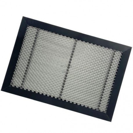 Mérete: 300x200x22mm - Méhsejt munkaasztal CNC lézergravírozó géphez, gyorsvágó szerszámgép fafaragáshoz / bőr/fém