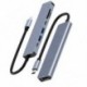 7 az 1-ben USB C hub – 4K HDMI-kompatibilis Type C adapter OTG Thunderbolt 3 dokkoló PD TF SD-vel Macbook Pro/Air iPad XPS
