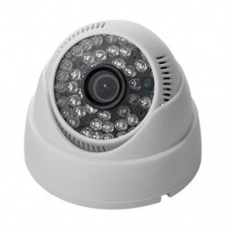 Fehér szín - Új 1100TVL CMOS biztonsági kamera 48LED IR színes beltéri 3,6mm Dome CCTV megfigyelő kamera HD minőségben