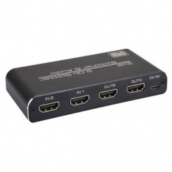 2x2 mátrixkapcsoló elosztó támogatás PCM2, 5.1CH, DTS5.1, D-TrueHD HDMI-kompatibilis kapcsoló 2x2 támogatás HDCP