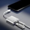 Szín: elefántcsont - 2 az 1-ben USB 3.0 Type-C adapter PD gyorstöltési tápegység mobiltelefon külső U lemezkonverter