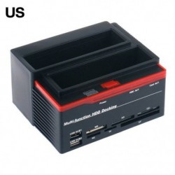 Szín: amerikai csatlakozó - Mobile Hard Disk Box HDD dokkoló állomás USB 2,5 hüvelykes 3,5 hüvelykes SATAI/II/III IDE