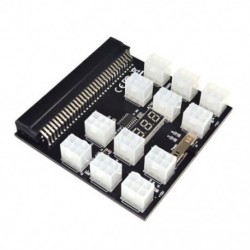 Szín: DP458601 - 17 portos bányászati HP szerver tápátalakító kártya 12*6 tűs adapterkártya 12V nagy teljesítményű