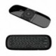 Fekete szín - Wechip W1 Fly Air Mouse vezeték nélküli billentyűzet egér 2.4G újratölthető mini távirányító