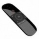 Fekete szín - Wechip W1 Fly Air Mouse vezeték nélküli billentyűzet egér 2.4G újratölthető mini távirányító