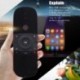 Fekete szín - Wechip W1 Fly Air Mouse vezeték nélküli billentyűzet egér 2.4G újratölthető mini távirányító
