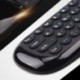 Fekete szín - Wechip W1 Fly Air Mouse vezeték nélküli billentyűzet egér 2.4G újratölthető mini távirányító