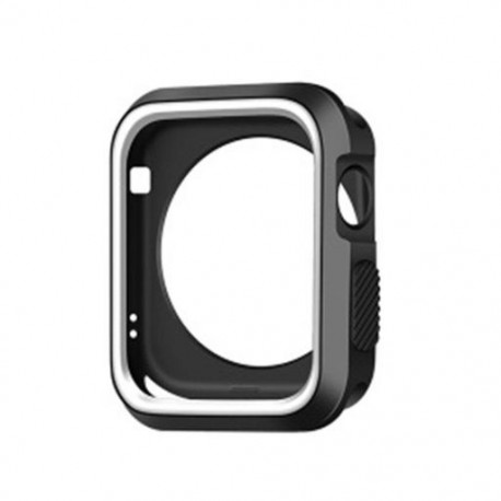 Szín: 42mm - Kétszínű védőburkolat szilikon Apple karórához 2/3 védőtok tok Apple Watch szíjhoz 42mm 38mm Color drop