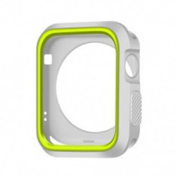 Szín: 38mm - Kétszínű védőburkolat szilikon Apple karórához 2/3 védőtok tok Apple Watch szíjhoz 42 mm 38 mm színes