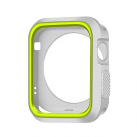Szín: 38mm - Kétszínű védőburkolat szilikon Apple karórához 2/3 védőtok tok Apple Watch szíjhoz 42 mm 38 mm színes