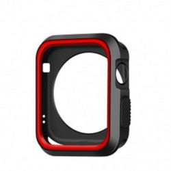 Szín: 38mm - Kétszínű védőburkolat szilikon Apple karórához 2/3 védőtok tok Apple Watch szíjhoz 42mm 38mm Color drop