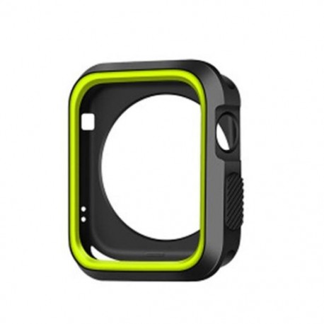 Szín: 38mm - Kétszínű védőburkolat szilikon Apple karórához 2/3 védőtok tok Apple Watch szíjhoz 42mm 38mm Color drop
