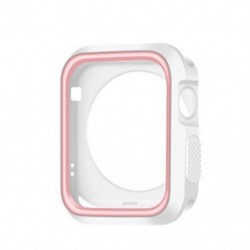 Szín: 42mm - Kétszínű védőburkolat szilikon Apple karórához 2/3 védőtok tok Apple Watch szíjhoz 42 mm 38 mm színes