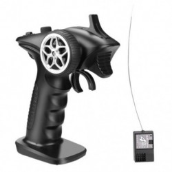 Fekete szín - GA-4H-TX TX4 2.4GHz 4CH rádiórendszer adóvezérlő távirányító vevővel RC autós hajóhoz PK TG3 FS-GT3B