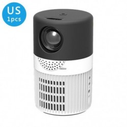 Szín: fekete fehér US - Mini projektor 480*360 támogatás 1080P USB mini fénysugárzó telefonhoz okostelefonhoz házimozi