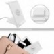Fehér szín - 3 az 1-ben töltőállvány iWatch Apple Watch 6 5 4 2 AirPods Pro Qi 15 W vezeték nélküli gyorstöltő
