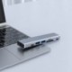 Szín: 7 az 1-ben - USB 3.1 Type-C Hub HDMI-kompatibilis adapterhez USB C hub Hub 3.0 TF SD olvasónyílással PD MacBook Pro