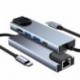 Szín: 5 az 1-ben - USB C hub Type-C 3.1 – HDMI-kompatibilis RJ45 USB PD gyorstöltő 5 az 1-ben USB-dokkoló MacBook Air Pro