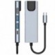 Szín: 5 az 1-ben - USB C hub Type-C 3.1 – HDMI-kompatibilis RJ45 USB PD gyorstöltő 5 az 1-ben USB-dokkoló MacBook Air Pro