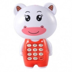 Szín: QX22004 - Elektronikus játék telefon zenés mini aranyos gyerek telefon játék korai oktatás Rajzfilm mobiltelefon