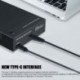 Szín: amerikai csatlakozó - 3,5 hüvelykes HDD USB 3.1 tok C típusú merevlemez-ház USB C-SATA külső merevlemez-olvasó