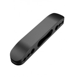 Fekete szín - 3db Kábelrendező Szilikon USB Kábeltekercselő Asztali Tidy Management Clips Kábeltartó tápkábelhez Date