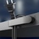 Szín: Szürke - 3db Kábelrendező Szilikon USB Kábeltekercselő Asztali Tidy Management Clips Kábeltartó tápkábelhez Date