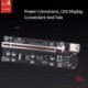 Fekete szín - Ver009S Plus PCI-E felszállókártya 60 cm-es USB 3.0 kábel PCIE 1X–16X grafikus kártya hosszabbító kábel