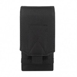 Fekete szín - Kültéri terepszínű táska Tactical Army telefontartó Sport deréköv tok Vízálló nylon EDC sport vadász