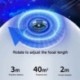 Szín: 7 film - Fókuszáló projektor Éjszakai fény Bluetooth hangszóróval Csillagos égbolt Rotate Zenelejátszó LED