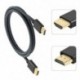 Szín: 2m - 4K 60Hz 3D 1080P nagysebességű mini HDMI-kompatibilis HDMI-kompatibilis kábel 1,2m 2m 3m dugó-dugasz