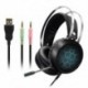 Zenei játék fejhallgató mikrofonos fejhallgatóval Surround USB 7.1&3.5MM vezetékes fülhallgató PC számítógéphez X box