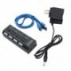 Szín: 4 portos US Plug - USB 3.0 elosztó USB elosztó 3.0 több USB elosztó 4/7 portos több bővítő Használja a